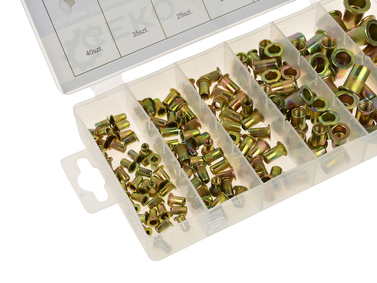 Stalen klinkmoeren assortiment 150 stuks