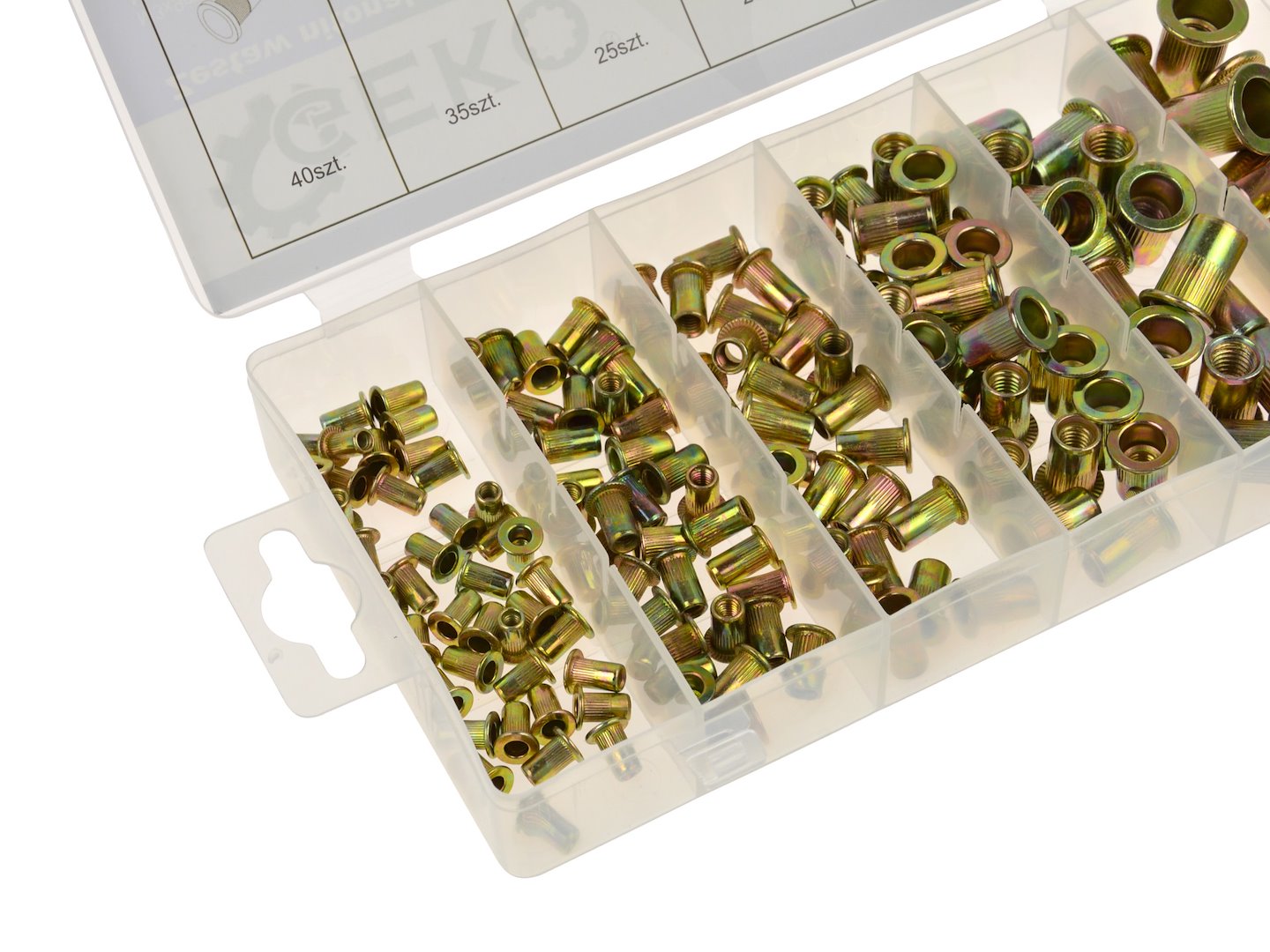 Stalen klinkmoeren assortiment 150 stuks