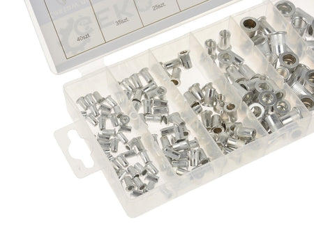150 stuks aluminium klinkmoeren assortiment