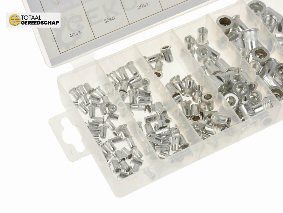 150pcs Aluminium Rivet Nuts Assortment