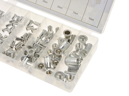 150 stuks aluminium klinkmoeren assortiment