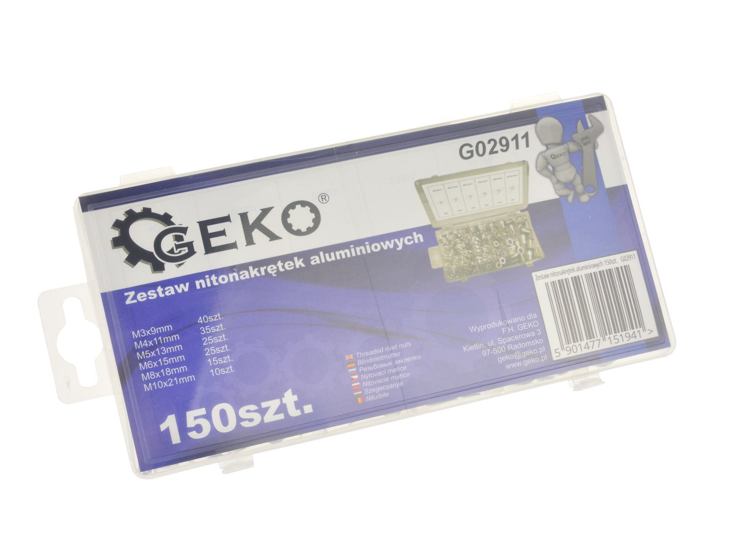 150 stuks aluminium klinkmoeren assortiment