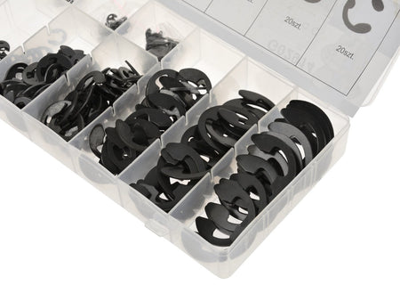 300 stuks E-clip roestvrijstalen externe borgveer assortiment set