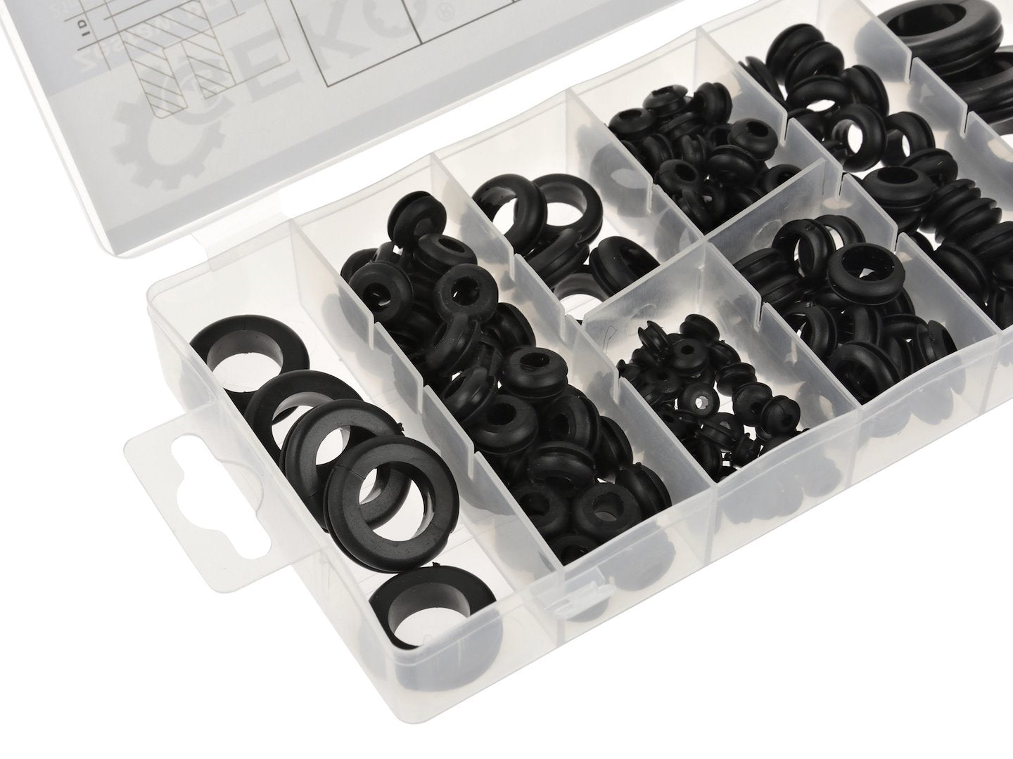 180 stuks rubberen doorvoerringen assortiment set
