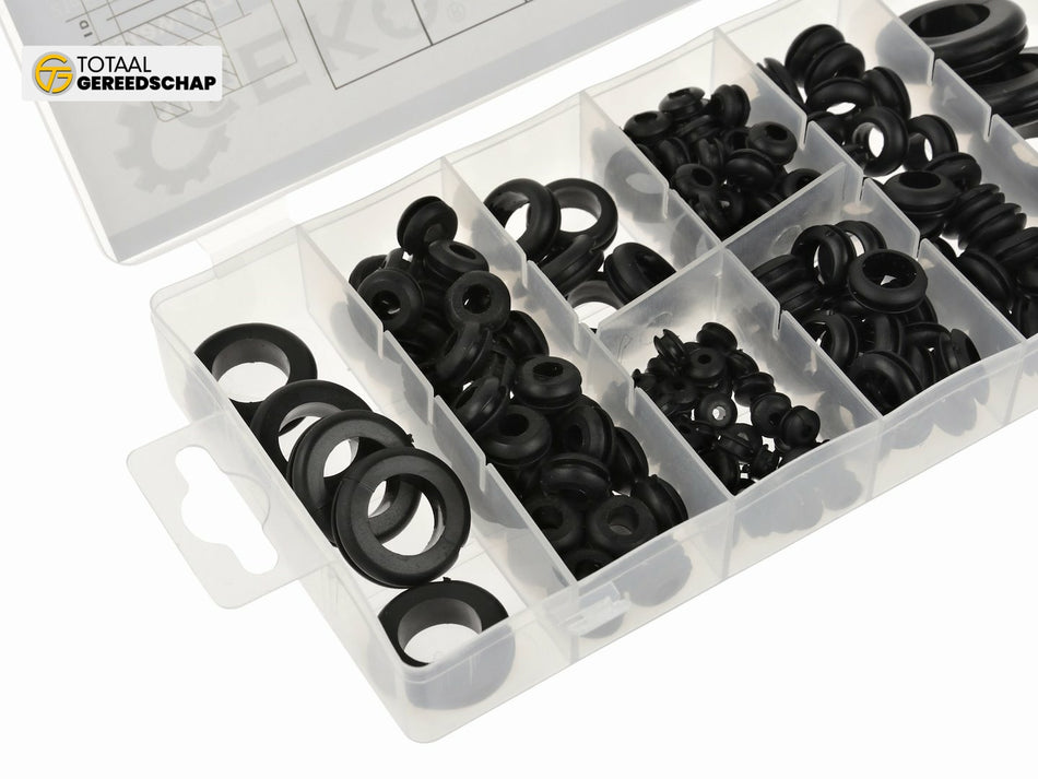 180pcs Rubber Grommets Assortment Set