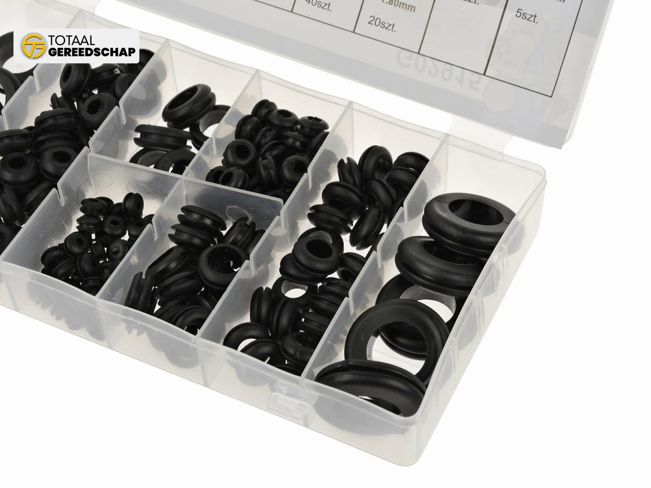 180pcs Rubber Grommets Assortment Set