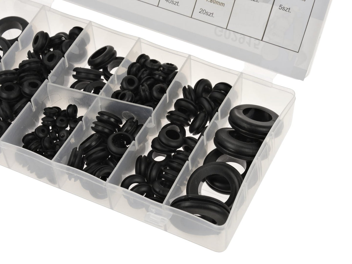 180 stuks rubberen doorvoerringen assortiment set