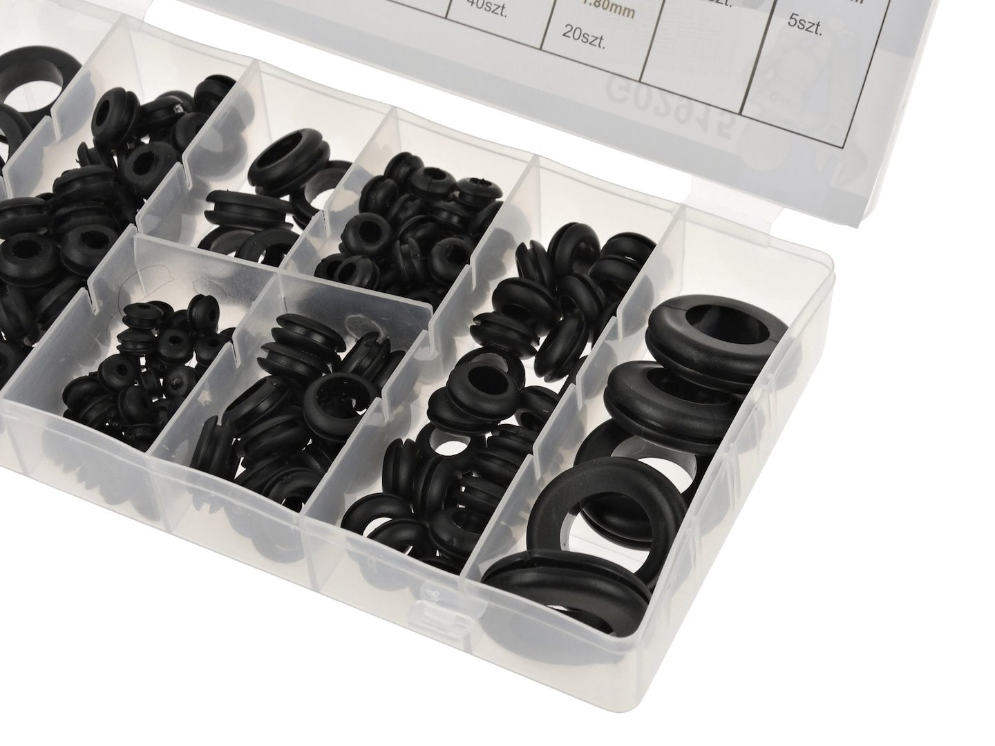 180 stuks rubberen doorvoerringen assortiment set