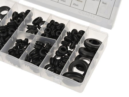 180 stuks rubberen doorvoerringen assortiment set