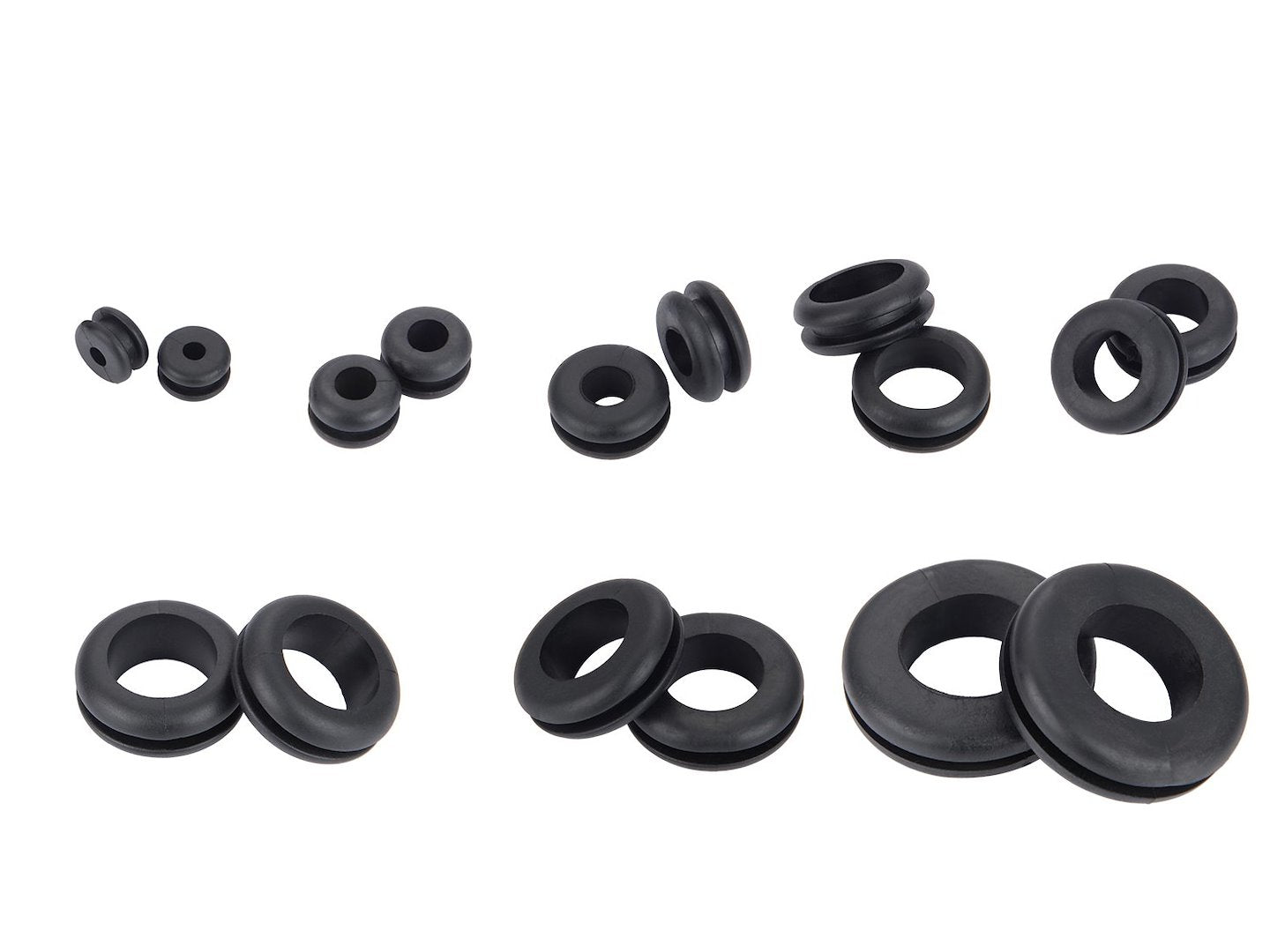 180 stuks rubberen doorvoerringen assortiment set