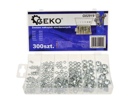300 stuks roestvrijstalen moeren 300 stuks