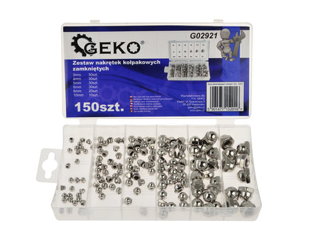 150 stuks kap zeskantmoer assortiment