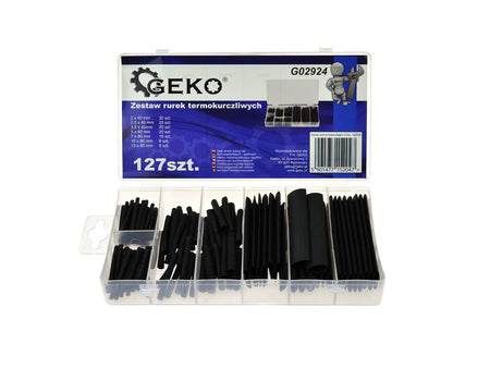 Assortiment krimpkous zwart 127 stuks
