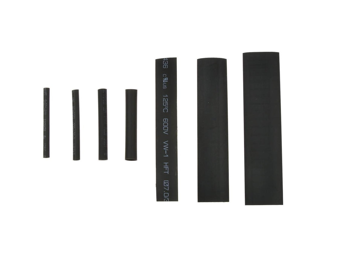 Assortiment krimpkous zwart 127 stuks