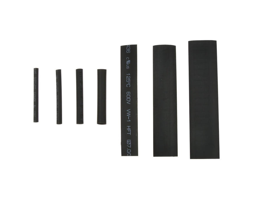 Assortiment krimpkous zwart 127 stuks