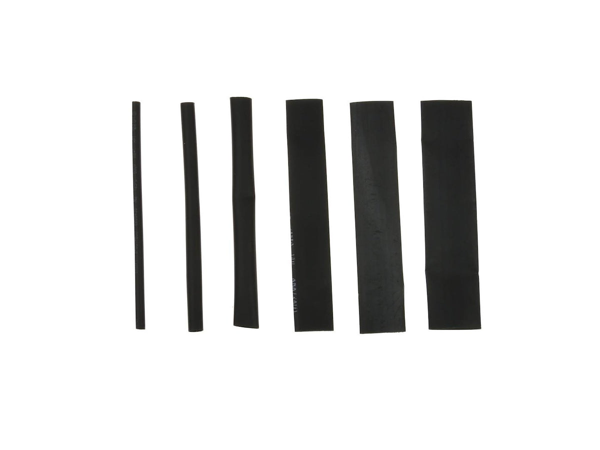 Assortiment krimpkous zwart 196 stuks