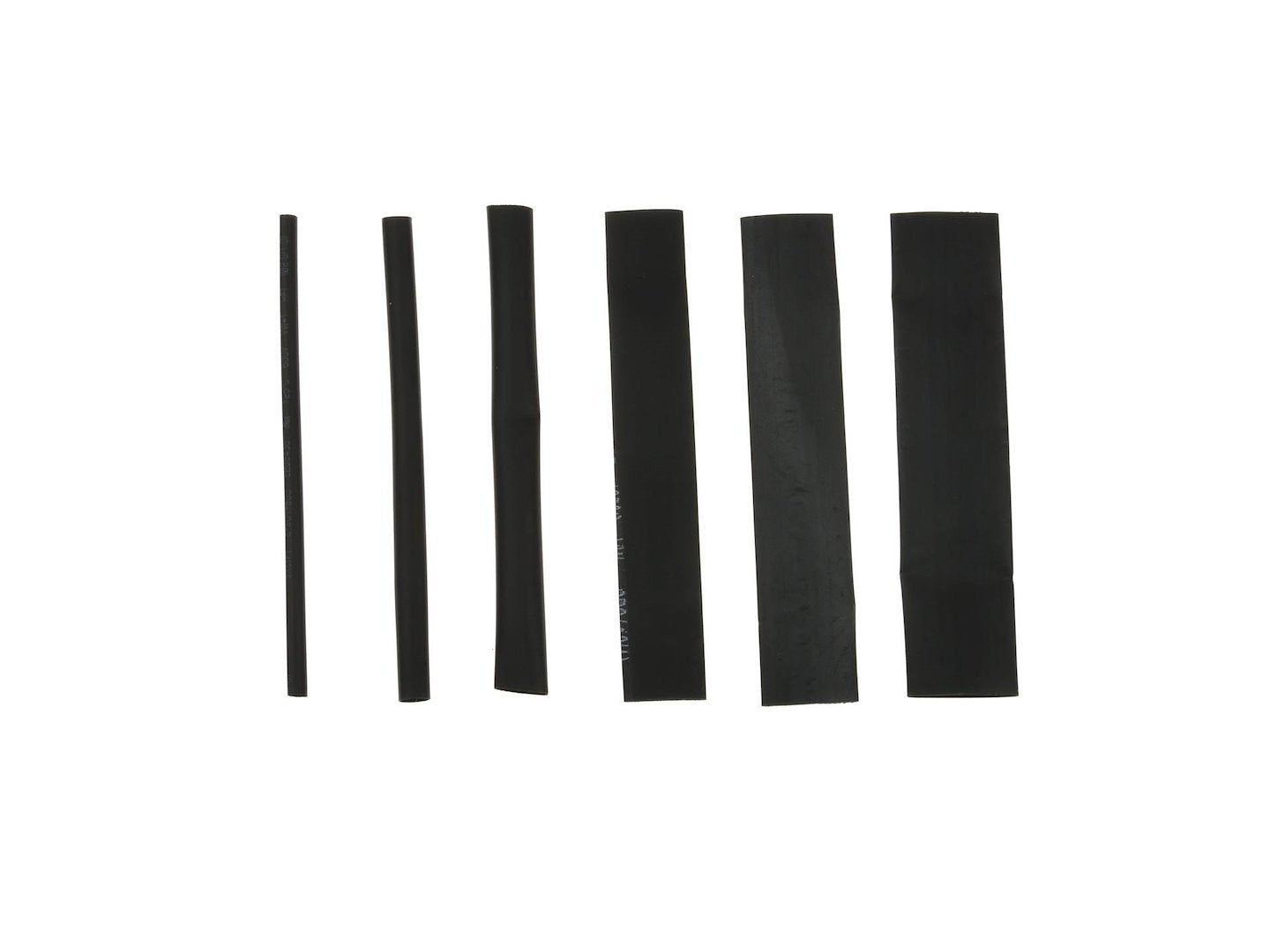 Assortiment krimpkous zwart 196 stuks