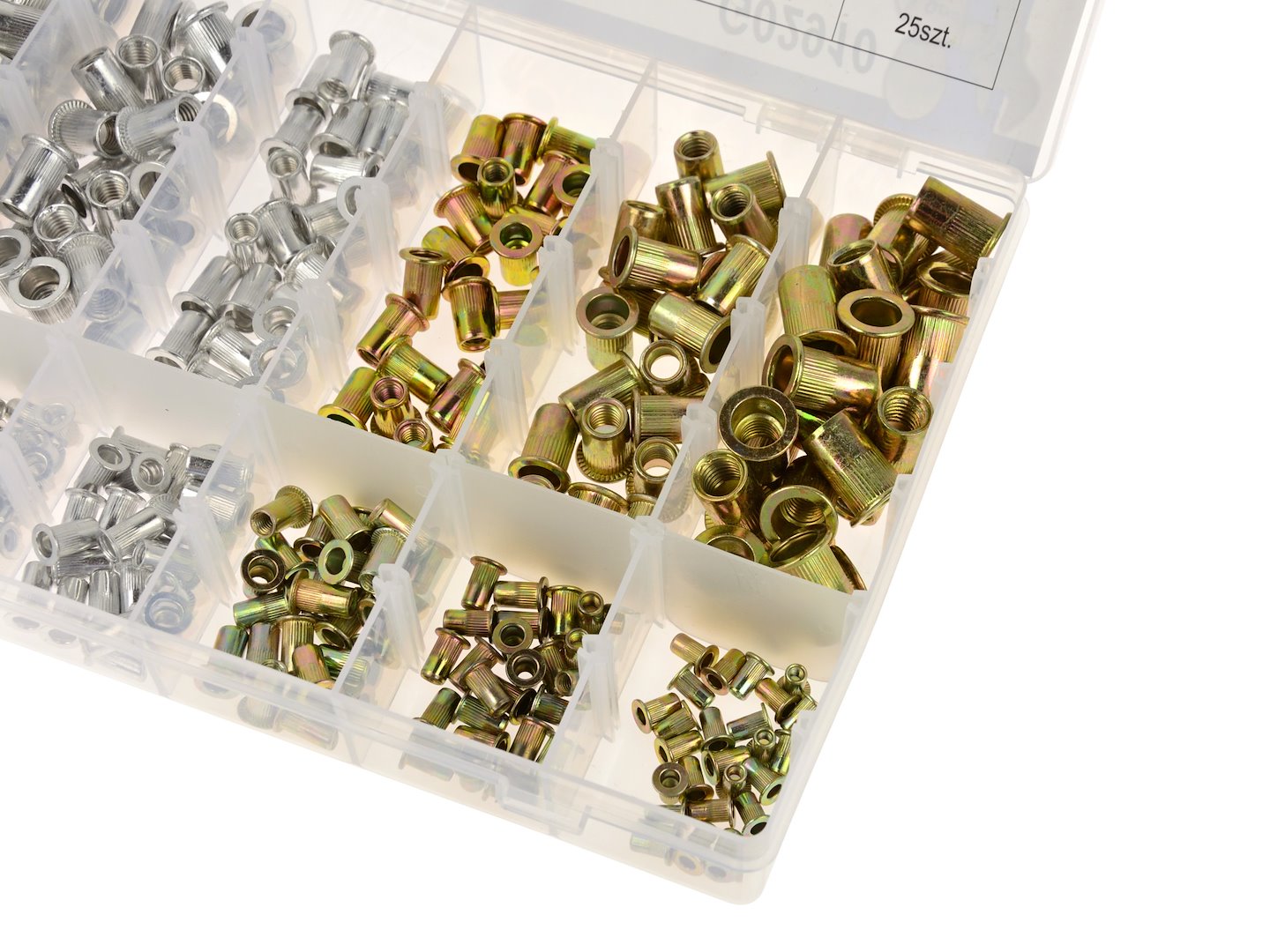 Stalen / aluminium klinkmoeren assortiment 300 stuks
