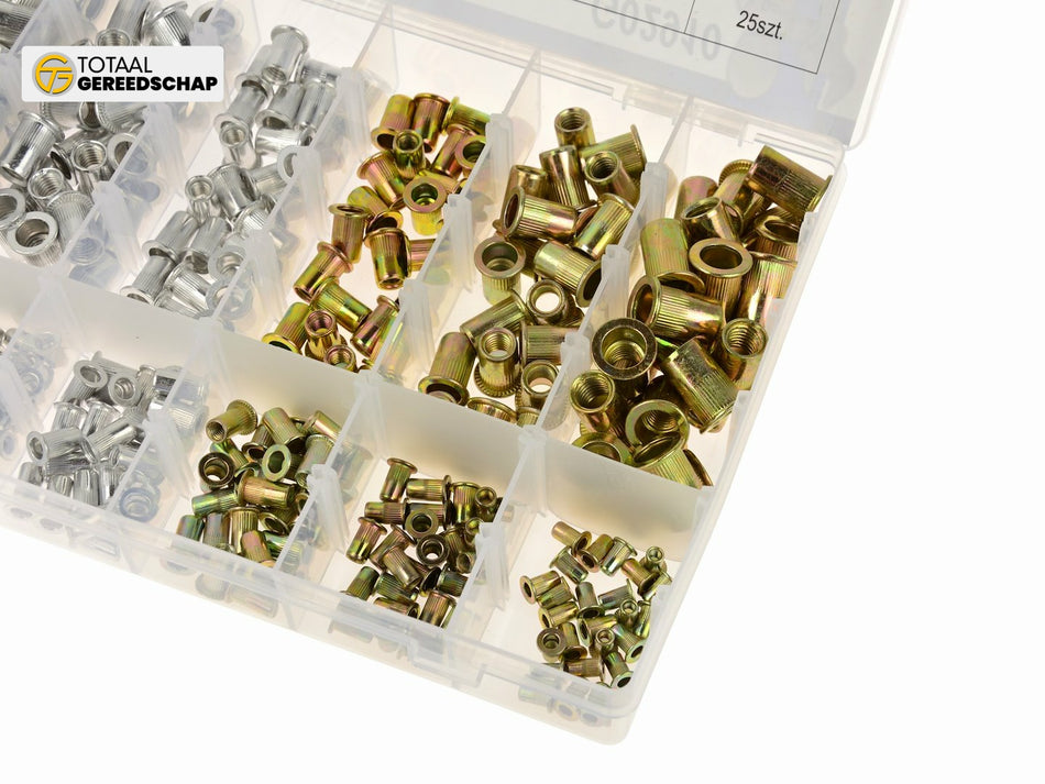 Steel / Aluminium Rivet Nuts Assortment 300pcs