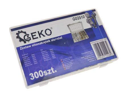 Stalen / aluminium klinkmoeren assortiment 300 stuks