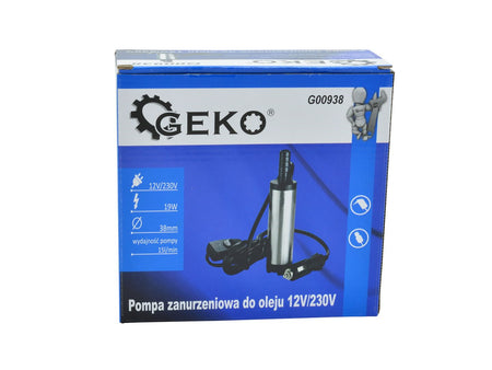 Dompeloliepomp 12V/230V 38mm