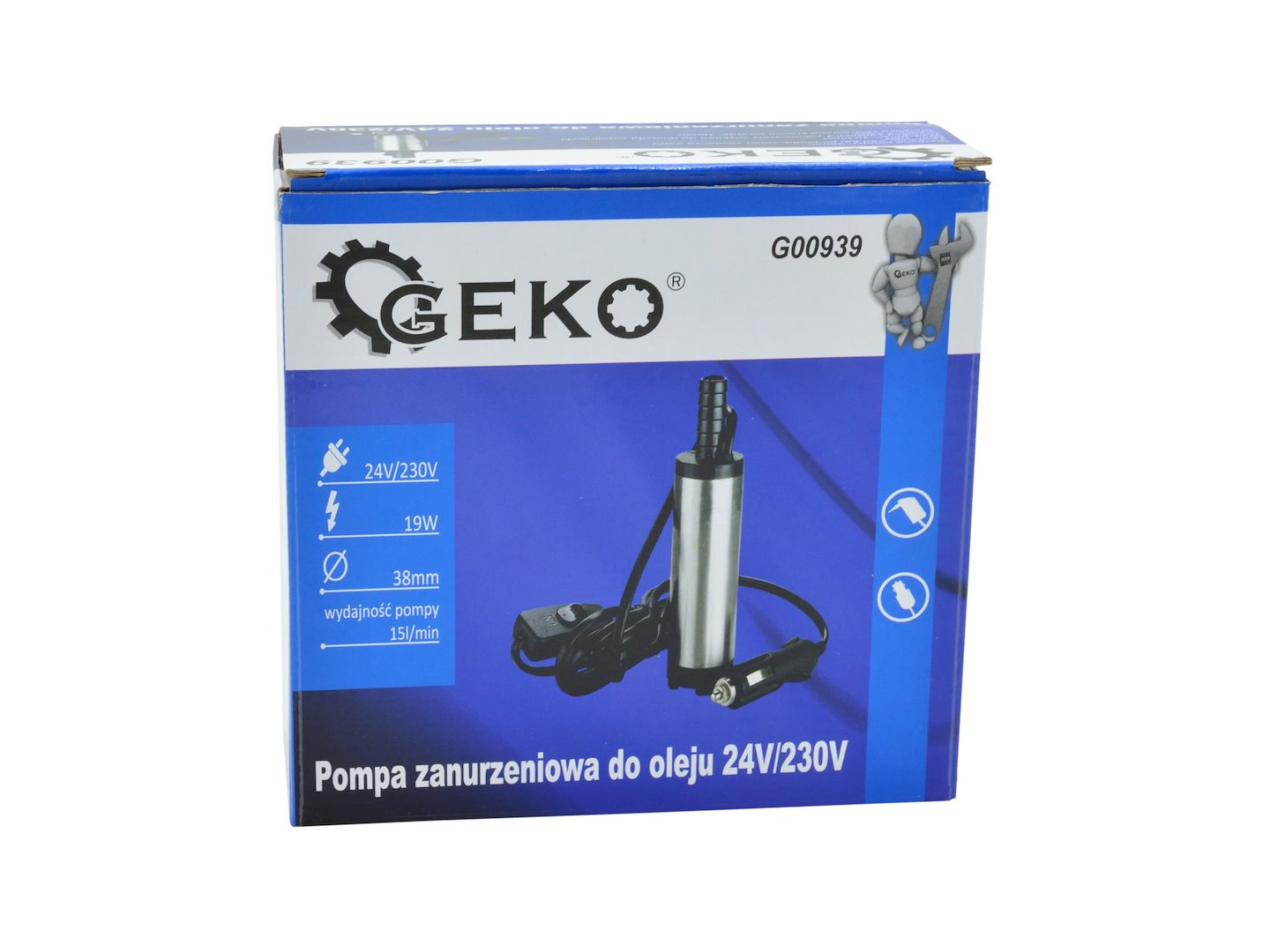 Dompeloliepomp 24V/230V 38mm