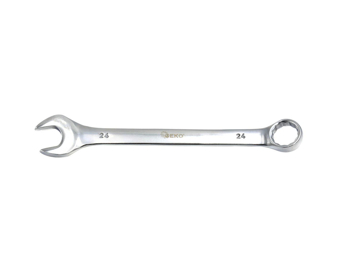 Gepolijste combinatie steeksleutel ringsleutel CrV 28mm