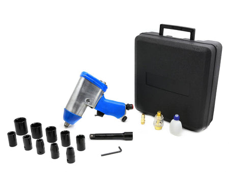 Luchtslagmoersleutel 1/2" met dopsleutelset
