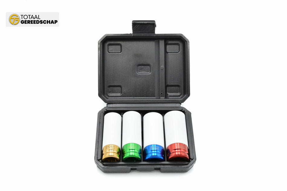 Alloy Rim Impact Sockets Set 17mm 19mm 21mm 22mm (4pcs)