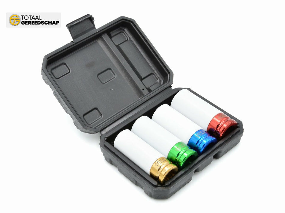 Alloy Rim Impact Sockets Set 17mm 19mm 21mm 22mm (4pcs)