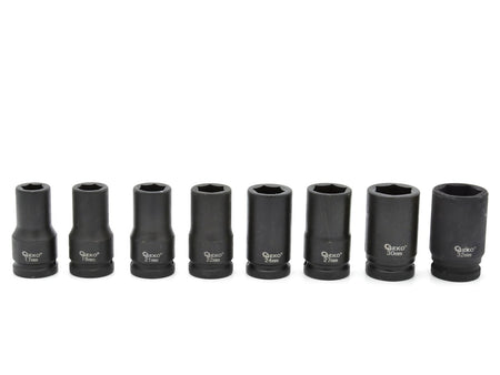 Slagdopsleutelset 3/4" 17-32mm (8 stuks)