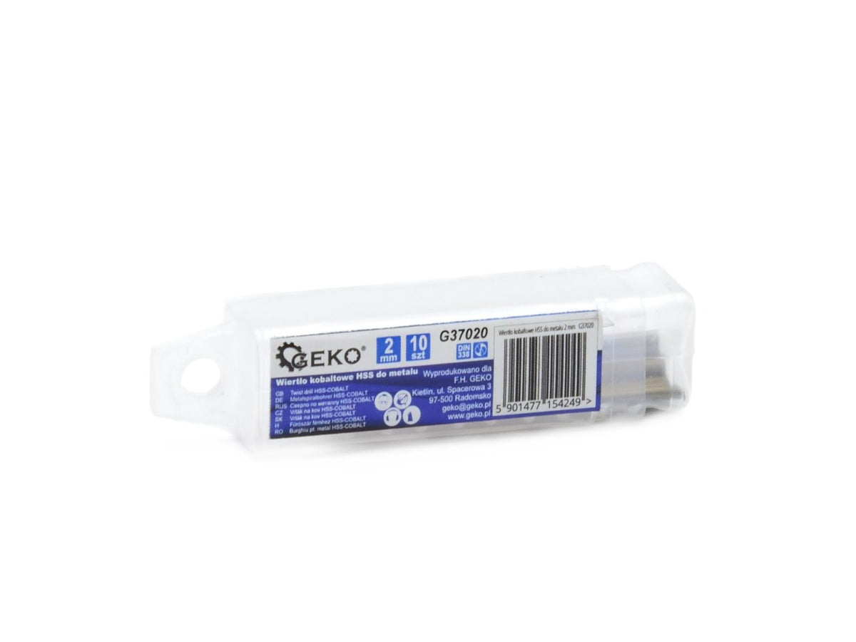 HSS-spiraalboor voor metaal met kobalt 2 mm