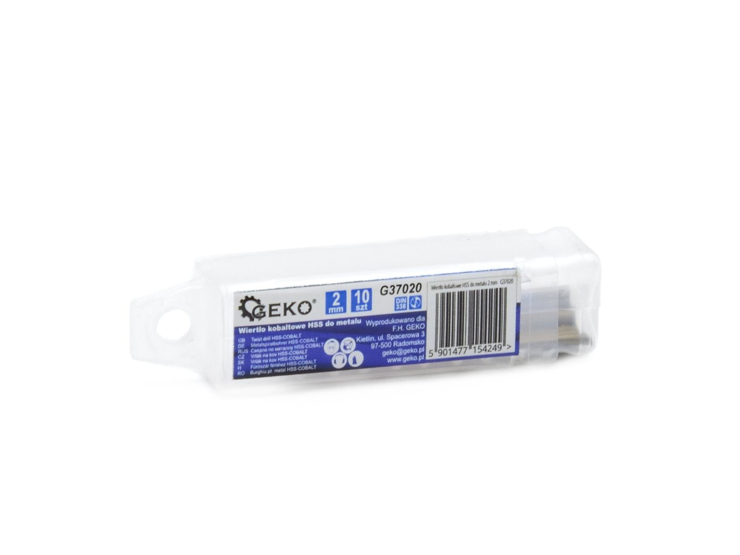 HSS-spiraalboor voor metaal met kobalt 2 mm