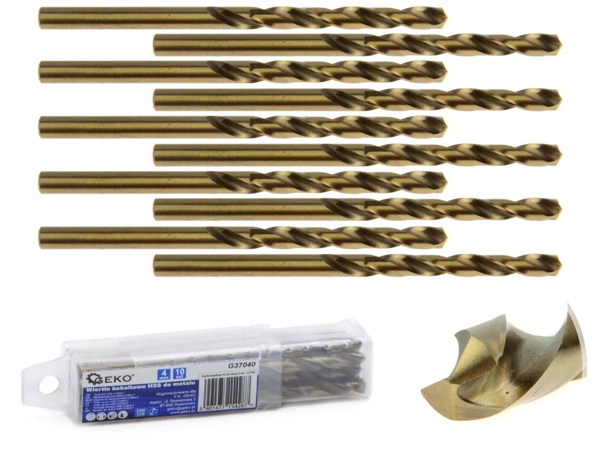 HSS-spiraalboor voor metaal met kobalt 4 mm