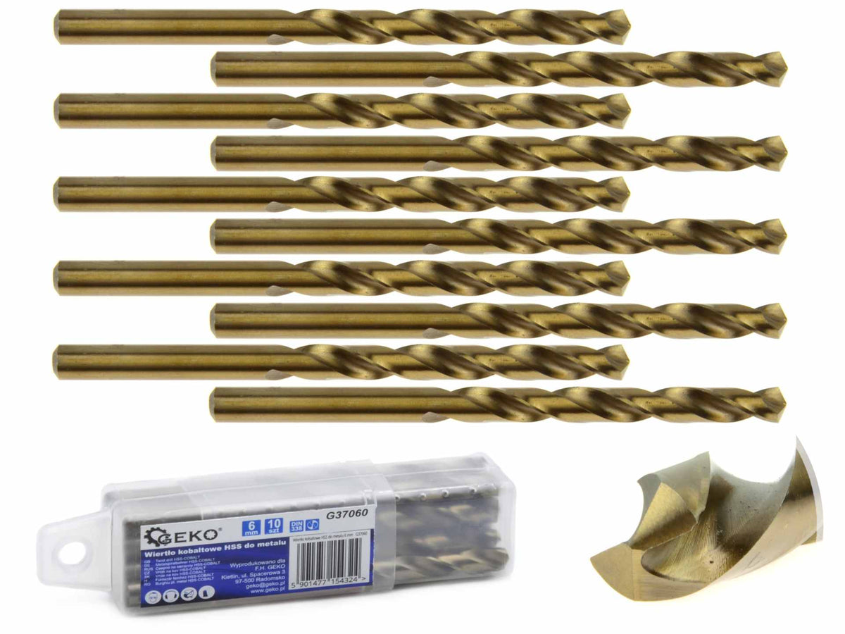 HSS-spiraalboor voor metaal met kobalt 6 mm