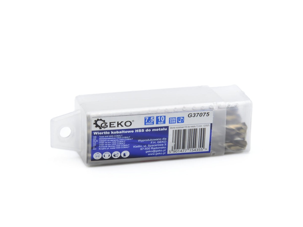 HSS-spiraalboor voor metaal met kobalt 7,5 mm