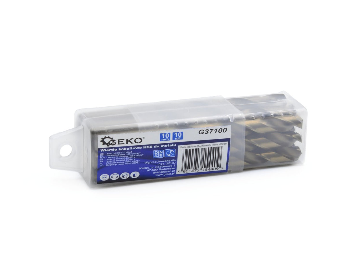 HSS-spiraalboor voor metaal met kobalt 10 mm