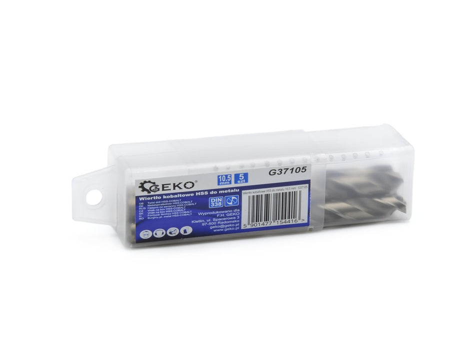 HSS-spiraalboor voor metaal met kobalt 10,5 mm