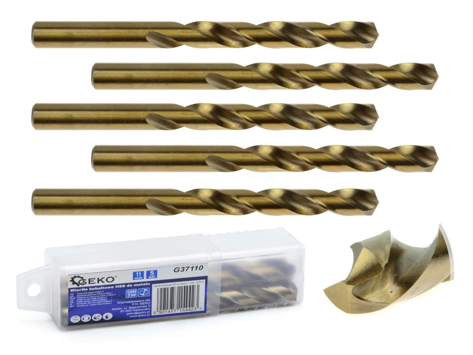 HSS-spiraalboor voor metaal met kobalt 11 mm