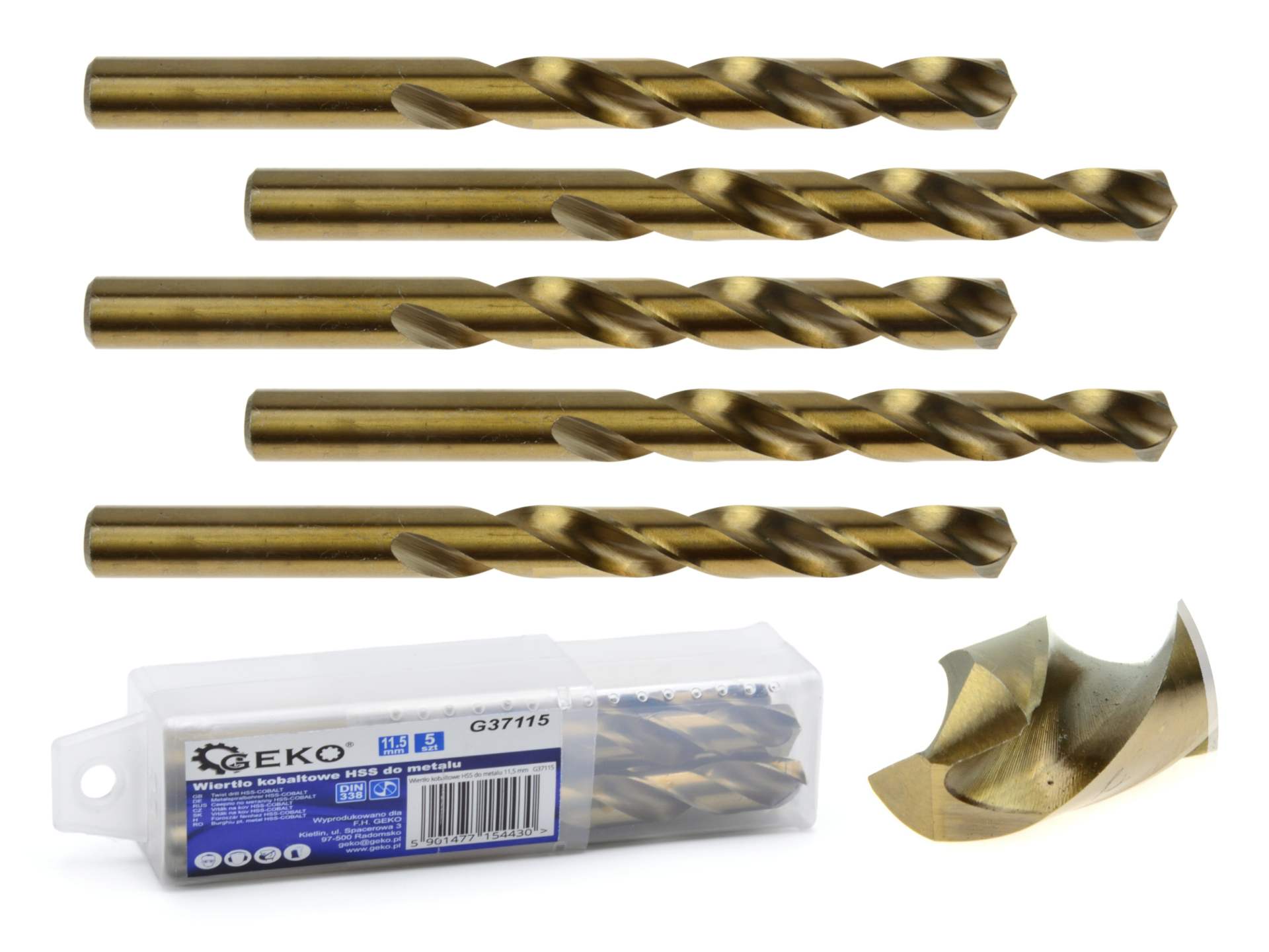 HSS-spiraalboor voor metaal met kobalt 11,5 mm