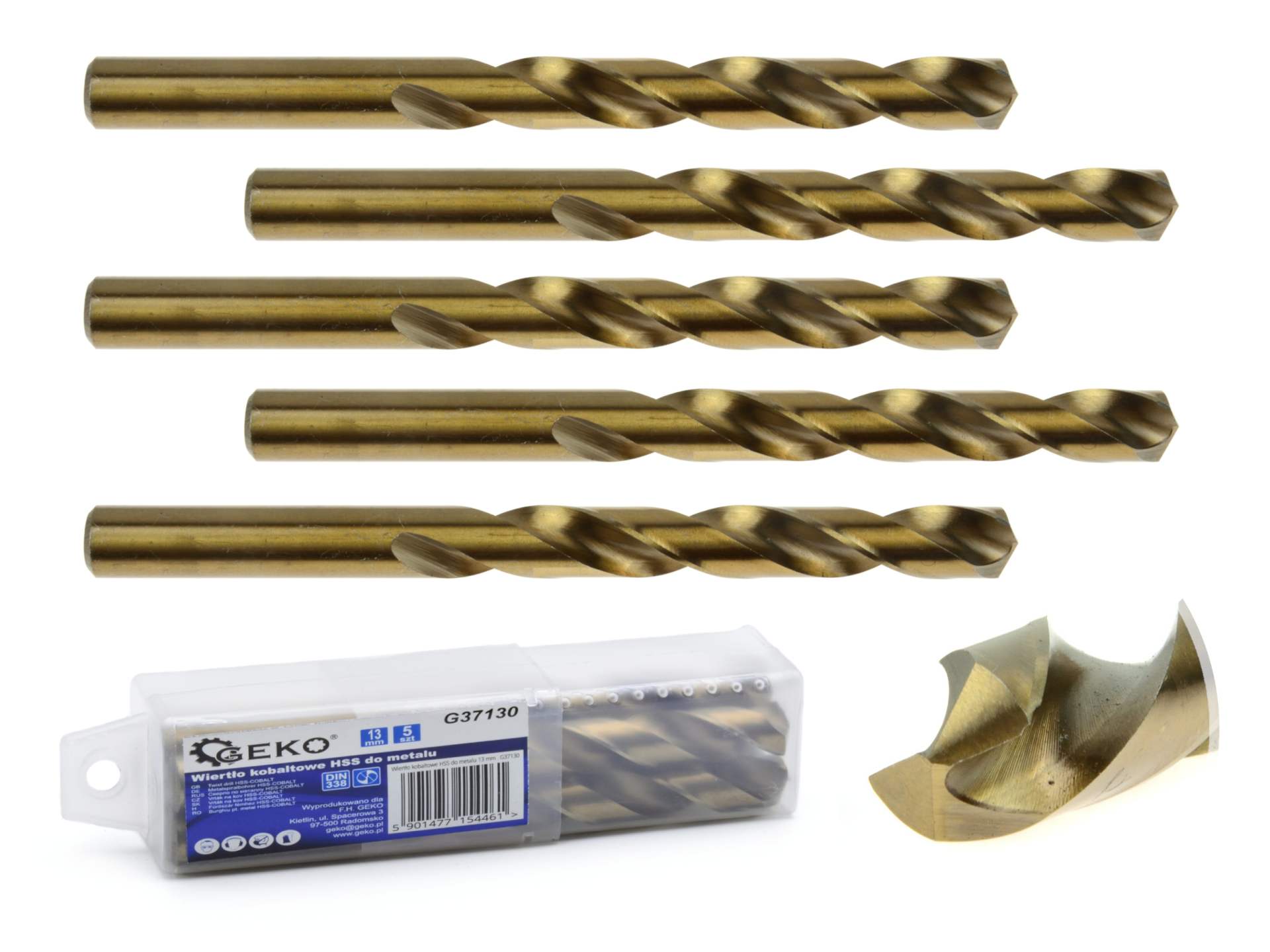 HSS-spiraalboor voor metaal met kobalt 13 mm