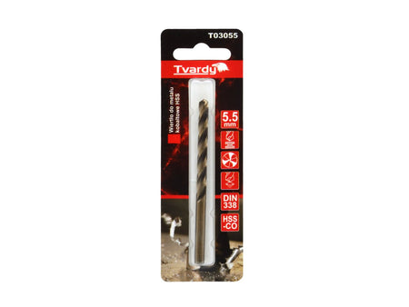 HSS-kobaltboor M35 3-slijpsneden scherp 5,5 mm