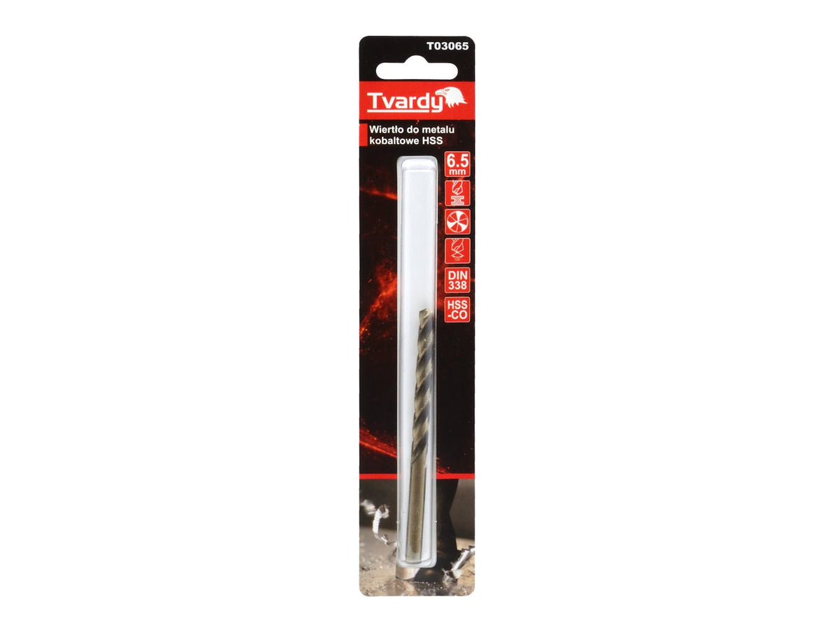HSS-kobaltboor M35 3-slijpsneden scherp 6,5 mm