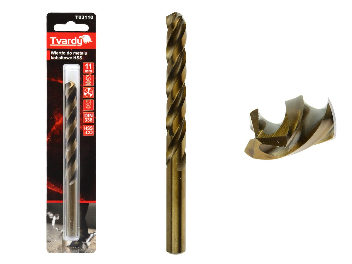 HSS kobaltboor M35 3 snijlijnen scherp 11 mm