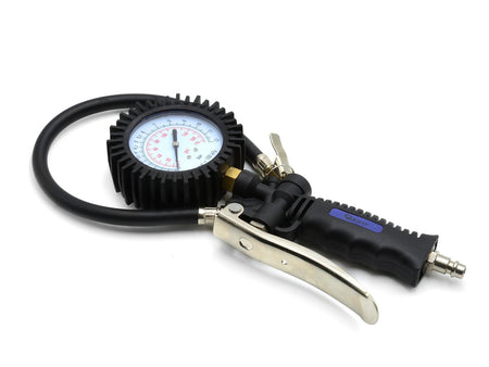 Bandenpomptang met manometer 12 bar