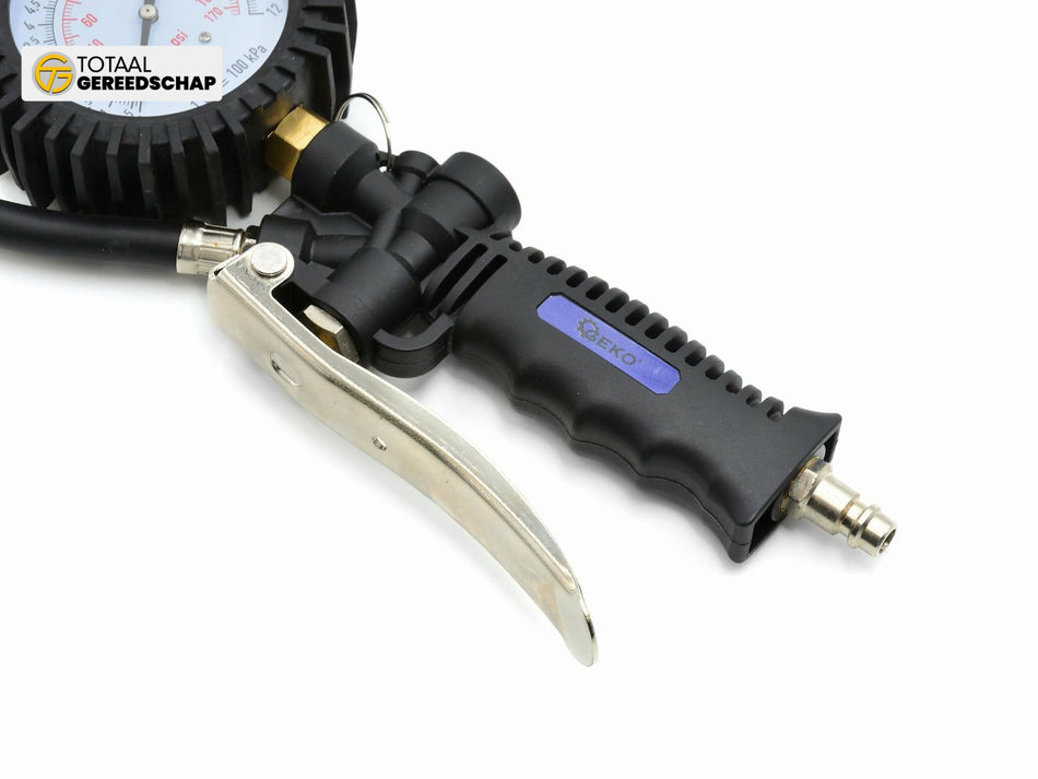 Bandenvulpistool met manometer 12 bar