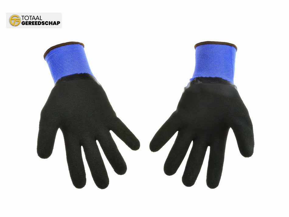 Blue polyester with 3/4 coated black latex s.9