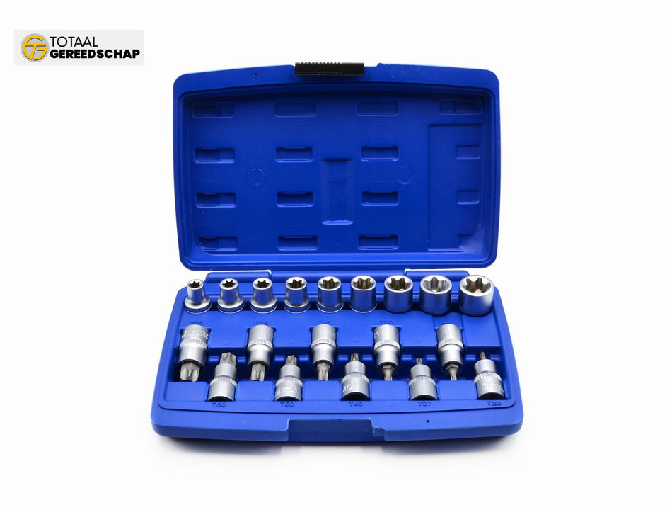 19pcs socket and torx bits set
