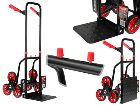 Zware stalen opvouwbare blimb-ladder trolley 150kg