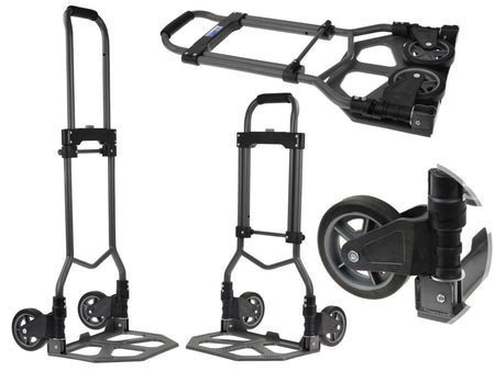 Opvouwbare stalen steekwagen 80kg
